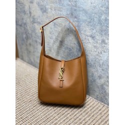 Replica Borse YSL Saint Laurent Le 5 A 7 Supple Small Hobo Marrone