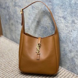 Replica Borse YSL Saint Laurent Le 5 A 7 Supple Small Hobo Marrone