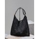 Replica Borsa Shopping YSL Saint Laurent Oxalis Rafia Macramè Nera