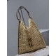 Replica Borsa Shopping YSL Saint Laurent Oxalis Rafia Macramè Marrone