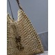 Replica Borsa Shopping YSL Saint Laurent Oxalis Rafia Macramè Marrone