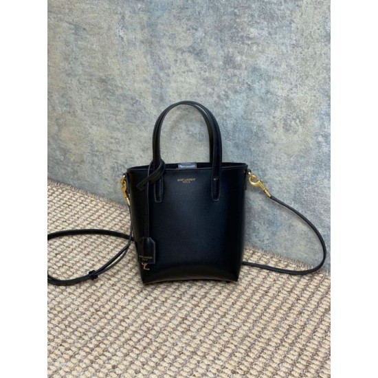 Replica Borsa tote YSL Saint Laurent mini Toy Shopping Nera
