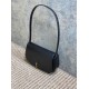 Replica Borsa a tracolla mezzaluna YSL Saint Laurent Mini Voltaire Nera