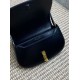 Replica Borsa a tracolla mezzaluna YSL Saint Laurent Mini Voltaire Nera
