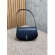 Replica Borsa a tracolla mezzaluna YSL Saint Laurent Mini Voltaire Nera
