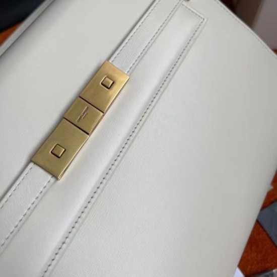 Replica Borsa YSL Saint Laurent Manhattan Baguette Bianca