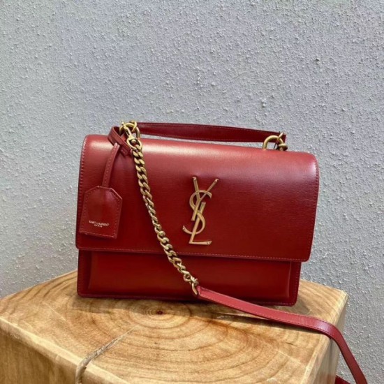 Replica Borsa YSL Saint Laurent nuova media Sunset nera