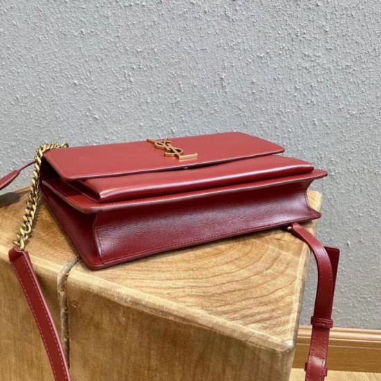 Replica Borsa YSL Saint Laurent nuova media Sunset nera