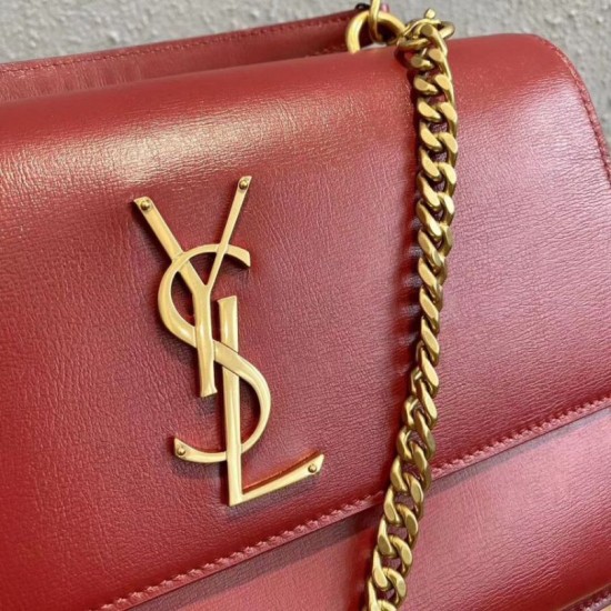Replica Borsa YSL Saint Laurent nuova media Sunset nera