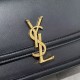 Replica Borsa media YSL Saint Laurent Solferino Pelle di vitello nera