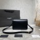 Replica Borsa media YSL Saint Laurent Solferino Pelle di vitello nera
