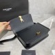 Replica Borsa media YSL Saint Laurent Solferino Pelle di vitello nera