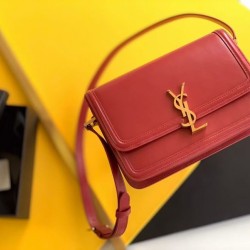 Replica Borsa media YSL Saint Laurent Solferino Rossa