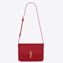 Replica Borsa media YSL Saint Laurent Solferino Rossa