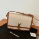 Replica Borsa media YSL Saint Laurent Solferino in tela con pelle di vitello