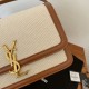 Replica Borsa media YSL Saint Laurent Solferino in tela con pelle di vitello