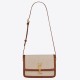 Replica Borsa media YSL Saint Laurent Solferino in tela con pelle di vitello