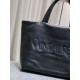 Replica Borsa tote imbottita larga YSL Saint Laurent in nappa nera