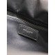 Replica Borsa tote imbottita larga YSL Saint Laurent in nappa nera
