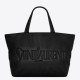 Replica Borsa tote imbottita larga YSL Saint Laurent in nappa nera