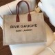 Replica Borsa tote YSL Saint Laurent Rive Gauche con manico marrone chiaro