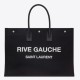 Replica Borsa tote YSL Saint Laurent Rive Gauche Lino nero e Replica Borsa tote YSL Saint Laurent Rive Gauche Lino nero e