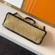 Replica Borsa tote YSL Saint Laurent Rive Gauche Rafia beige e