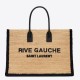 Replica Borsa tote YSL Saint Laurent Rive Gauche Rafia beige e