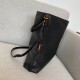 Replica Borsa YSL Saint Laurent Tag Hobo Pelle di vitello nera