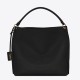 Replica Borsa YSL Saint Laurent Tag Hobo Pelle di vitello nera
