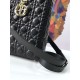 Replica Borsa tote grande Christian Dior Supple Lady Dior M0584 oro nero Replica Borsa tote grande Christian Dior Supple Lady Dior M0584 oro nero
