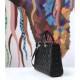 Replica Borse Christian Dior grande Lady Dior Supple Tote M0584 nero argento