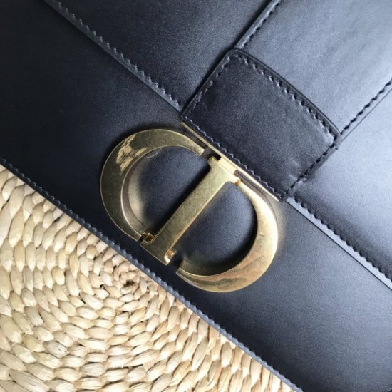 Replica Christian Dior 30 Montaigne Flap Borsa Nero