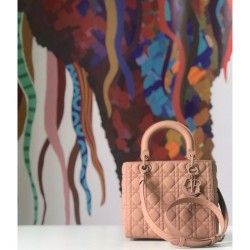 Replica Borsa Christian Dior Lady Dior Ultra-Matte Borse Albicocca
