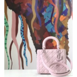 Replica Borsa Christian Dior Lady Dior Ultra-Matte Pink