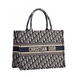 Replica Borsa tote piccola Christian Dior blu scuro