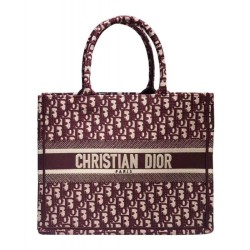 Replica Borsa tote piccola Christian Dior rossa