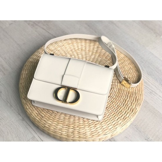 Replica Christian Dior 30 Montaigne Flap Borsa Bianco