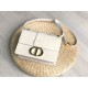 Replica Christian Dior 30 Montaigne Flap Borsa Bianco
