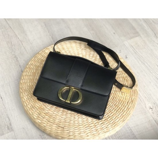 Replica Christian Dior 30 Montaigne Flap Borsa Nero