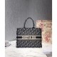 Replica Borsa tote piccola Christian Dior blu scuro