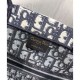 Replica Borsa tote piccola Christian Dior blu scuro