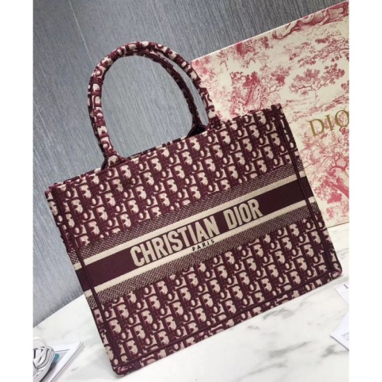 Replica Borsa tote piccola Christian Dior rossa