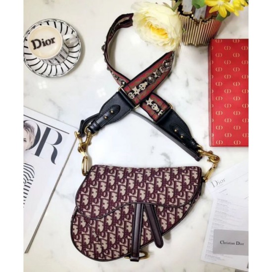Replica Borsa da Saddle Christian Dior M0446 rossa