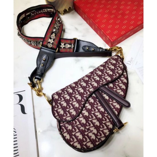 Replica Borsa da Saddle Christian Dior M0446 rossa