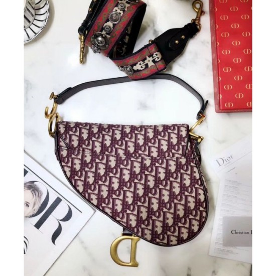 Replica Borsa da Saddle Christian Dior M0446 rossa