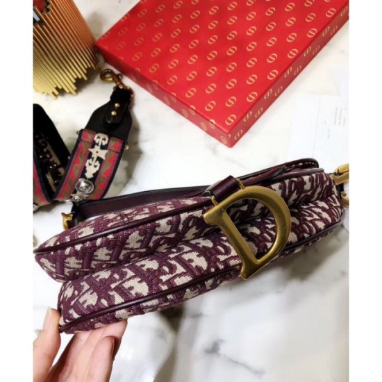 Replica Borsa da Saddle Christian Dior M0446 rossa