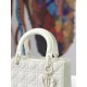 Replica Borsa Christian Dior Lady Dior Ultra-Matte White