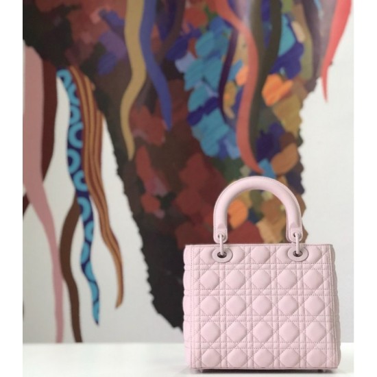 Replica Borsa Christian Dior Lady Dior Ultra-Matte Pink