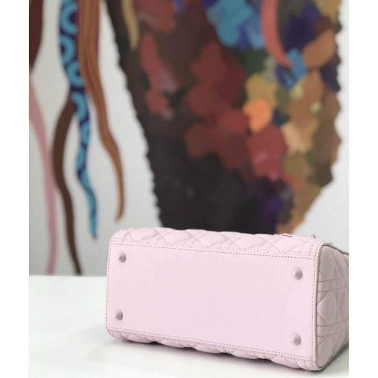 Replica Borsa Christian Dior Lady Dior Ultra-Matte Pink